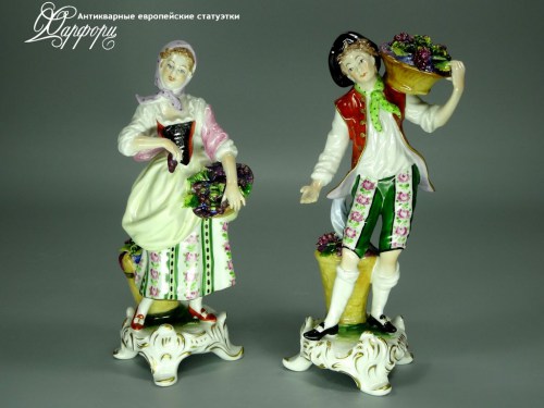 Купить фарфоровые статуэтки Kammer, Сбор винограда, Германия